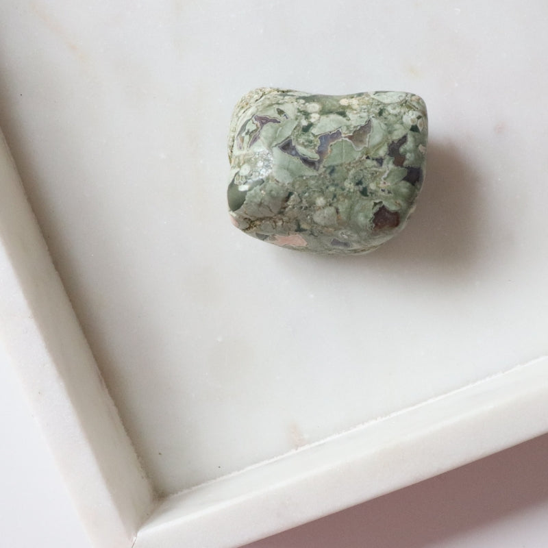Rainforest Jasper Tumble 78g - Growth &amp; Connection
