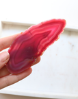 Pink Agate Slice - Love & Emotional Balance