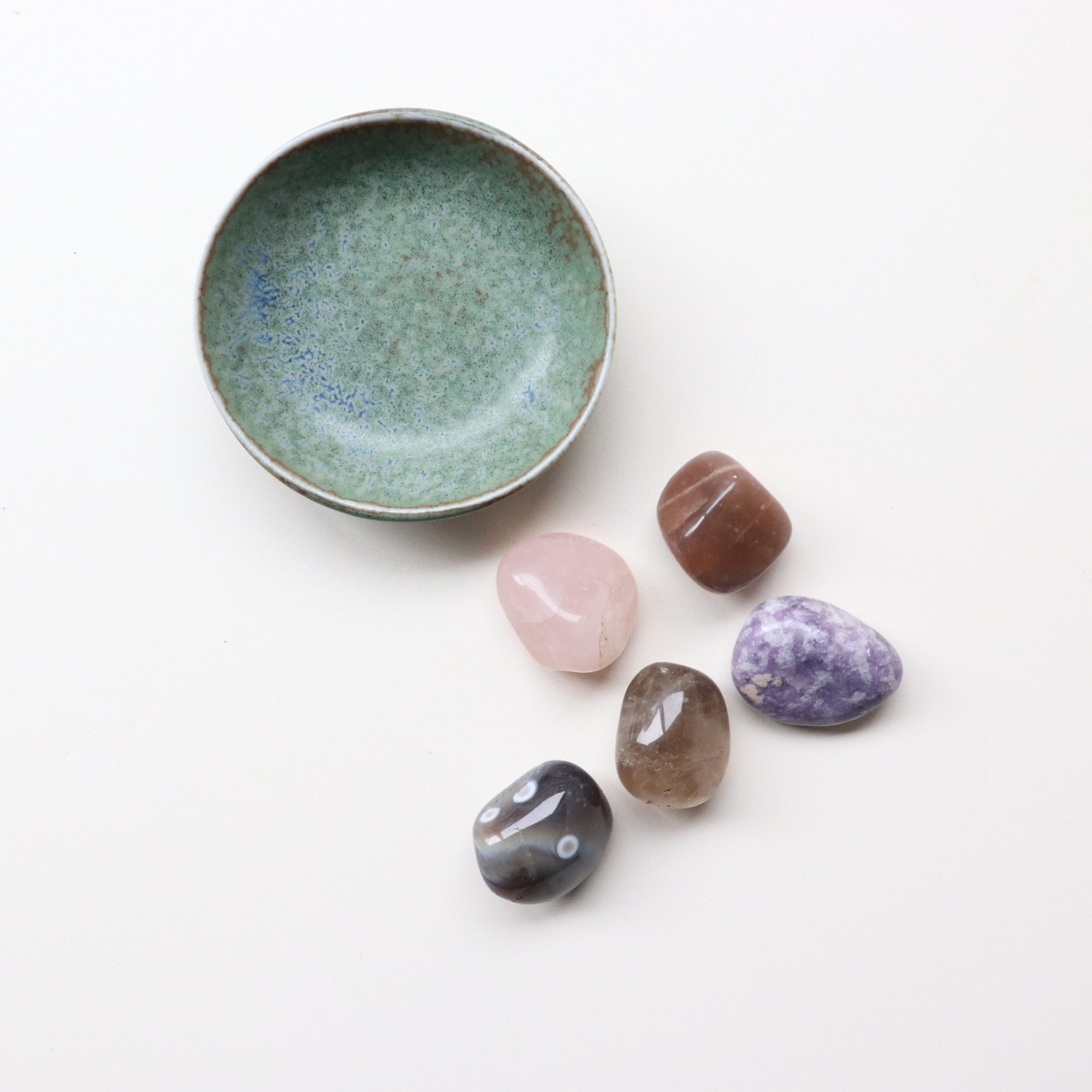 Grief Crystal Collection for Moving Through Loss + Ceramic Dish