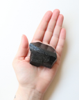 Medium Black Tourmaline with Carved Point 175g - Protection & Grounding
