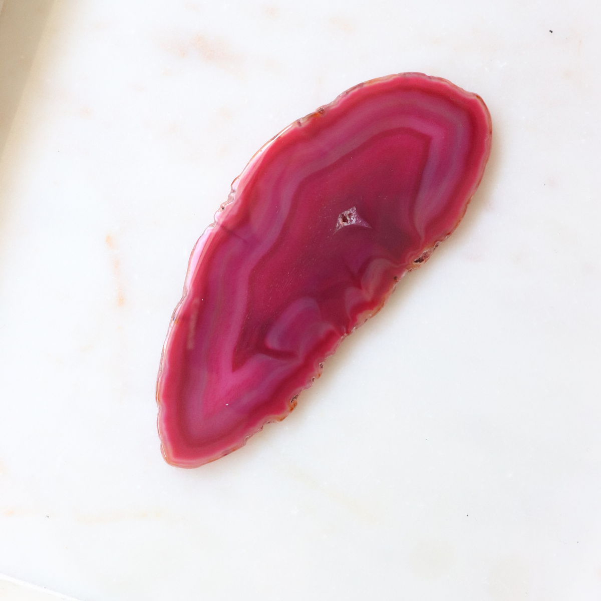 Pink Agate Slice - Love &amp; Emotional Balance