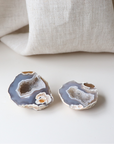 Grey Agate Geode with Sparkling Cave (68g)
