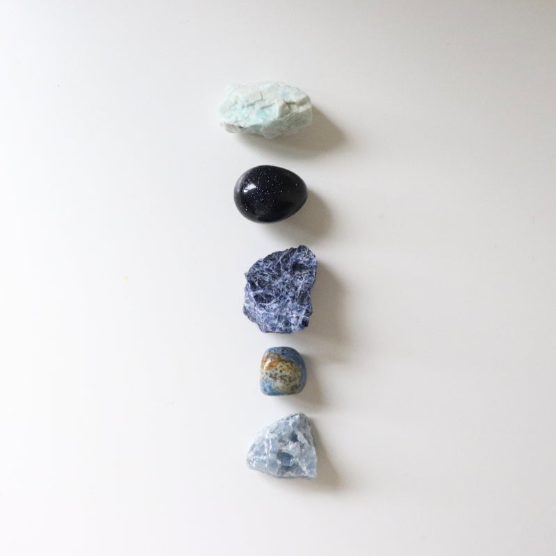 Blue Crystal Collection for Clarity, Communication + Emotional Balance