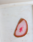 Pink Agate Slice - Love & Emotional Balance