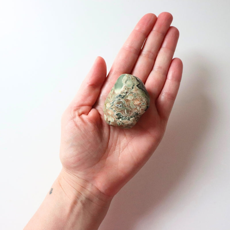 Rainforest Jasper Tumble 62g - Growth &amp; Connection