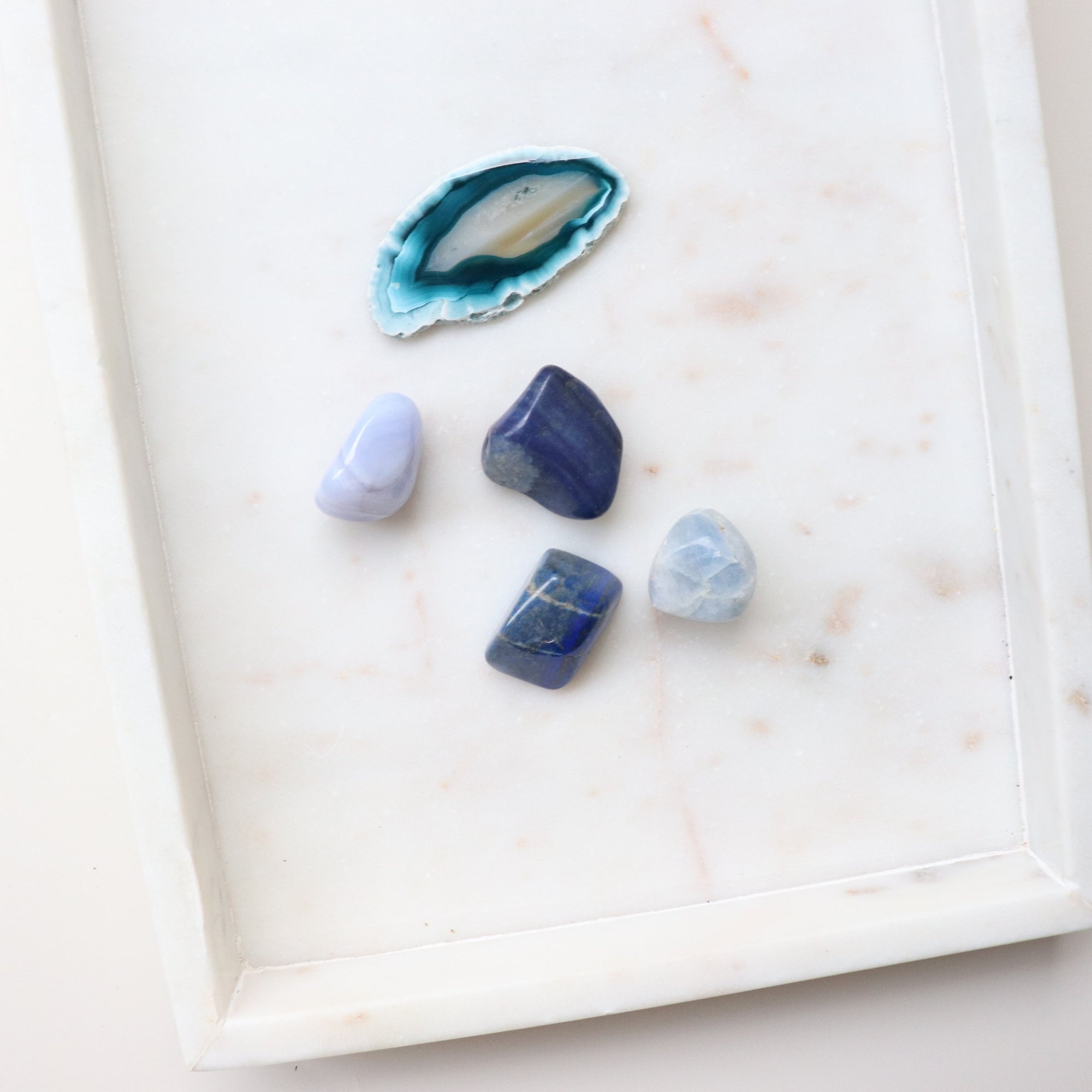 Blue Crystal Collection for Clarity, Communication + Inner Peace