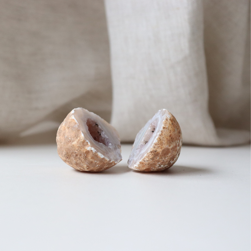 Earthy Toned Agate Geode (95g)