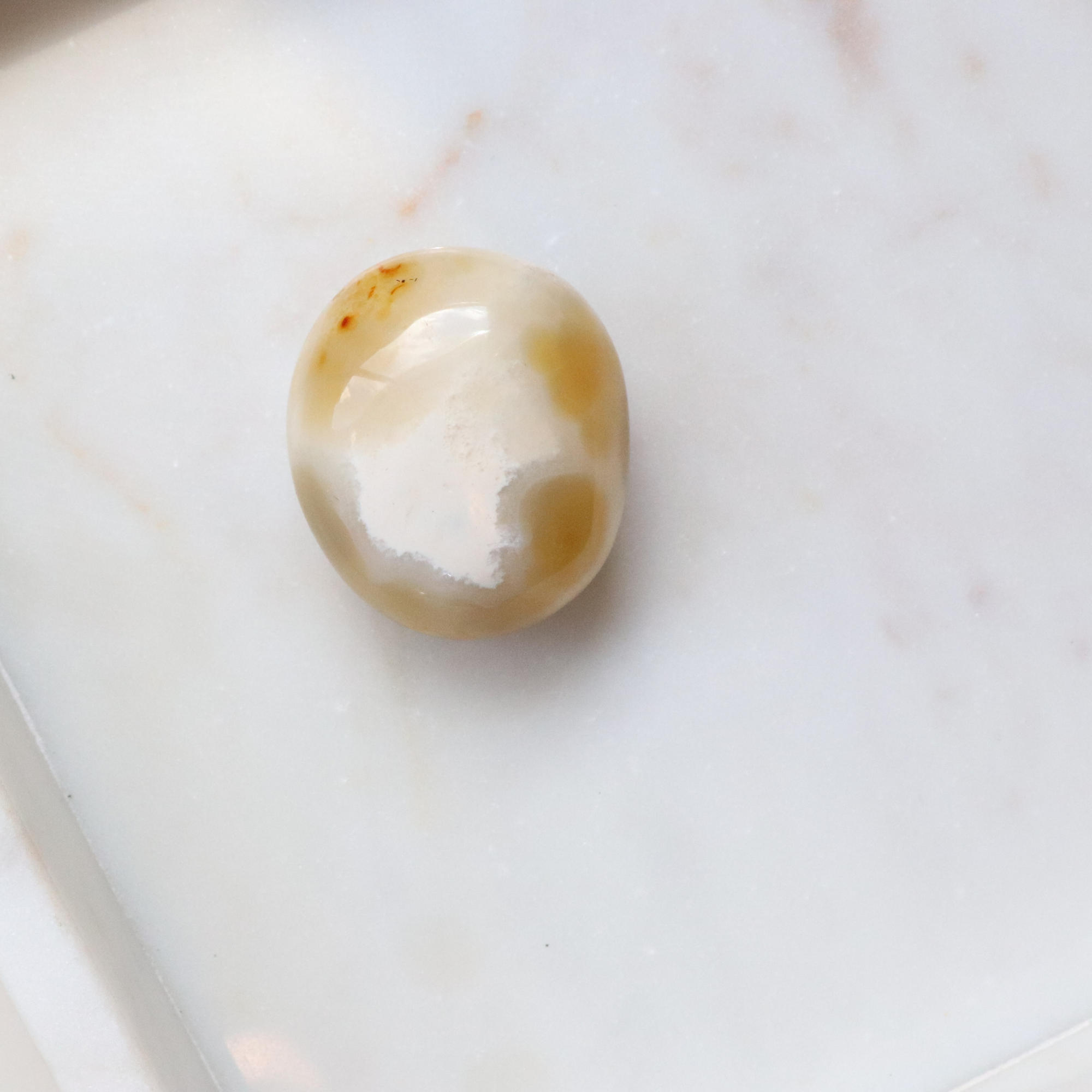 Carnelian Large Tumble Stone 58g - Motivation &amp; Courage