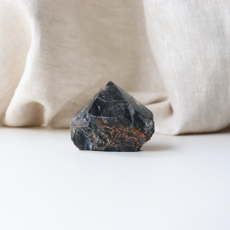 Semi-Polished Black Onyx  (130g)