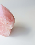 Rose Quartz Point (1kg, Semi-Polished) - Love & Emotional Healing