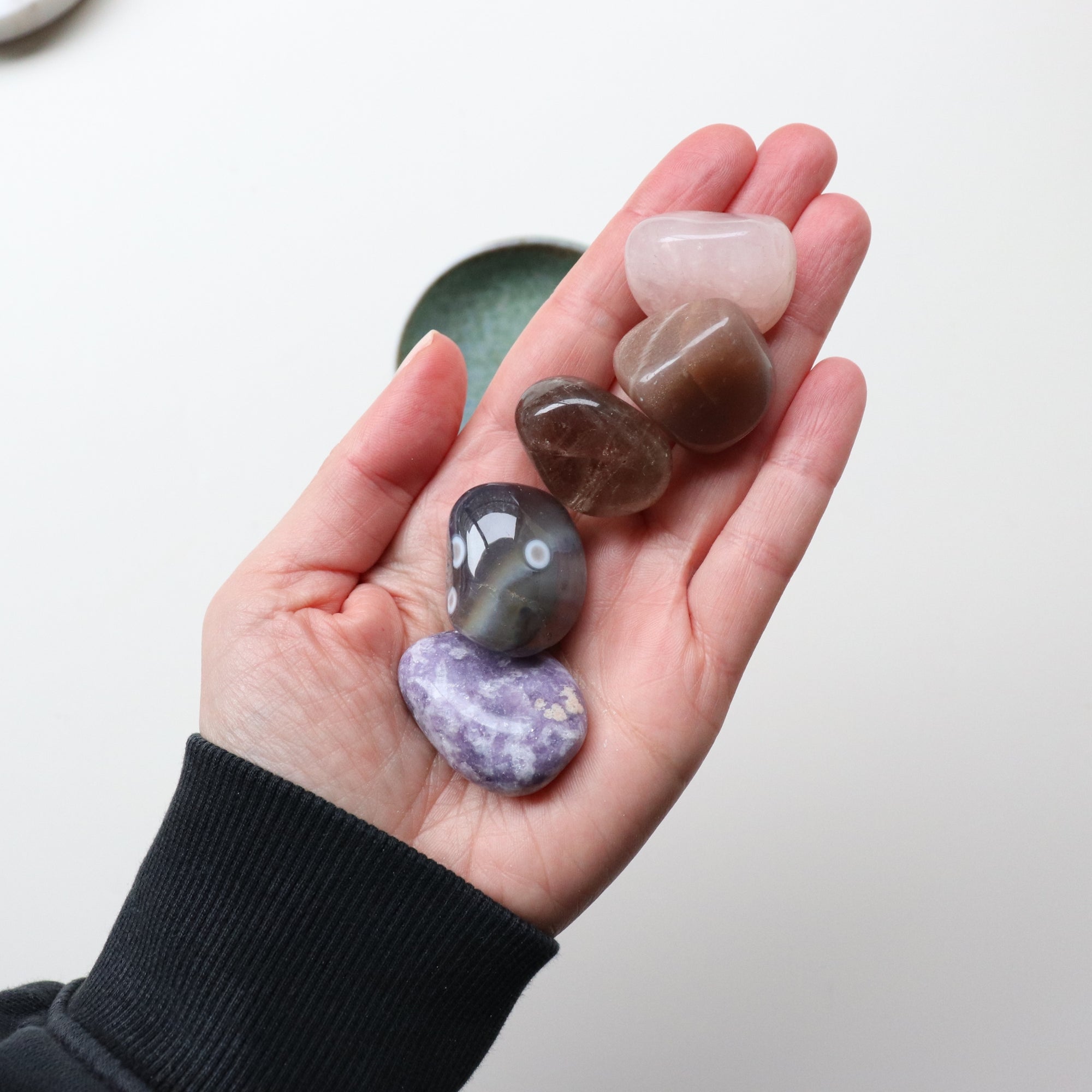 Grief Crystal Collection for Moving Through Loss + Ceramic Dish