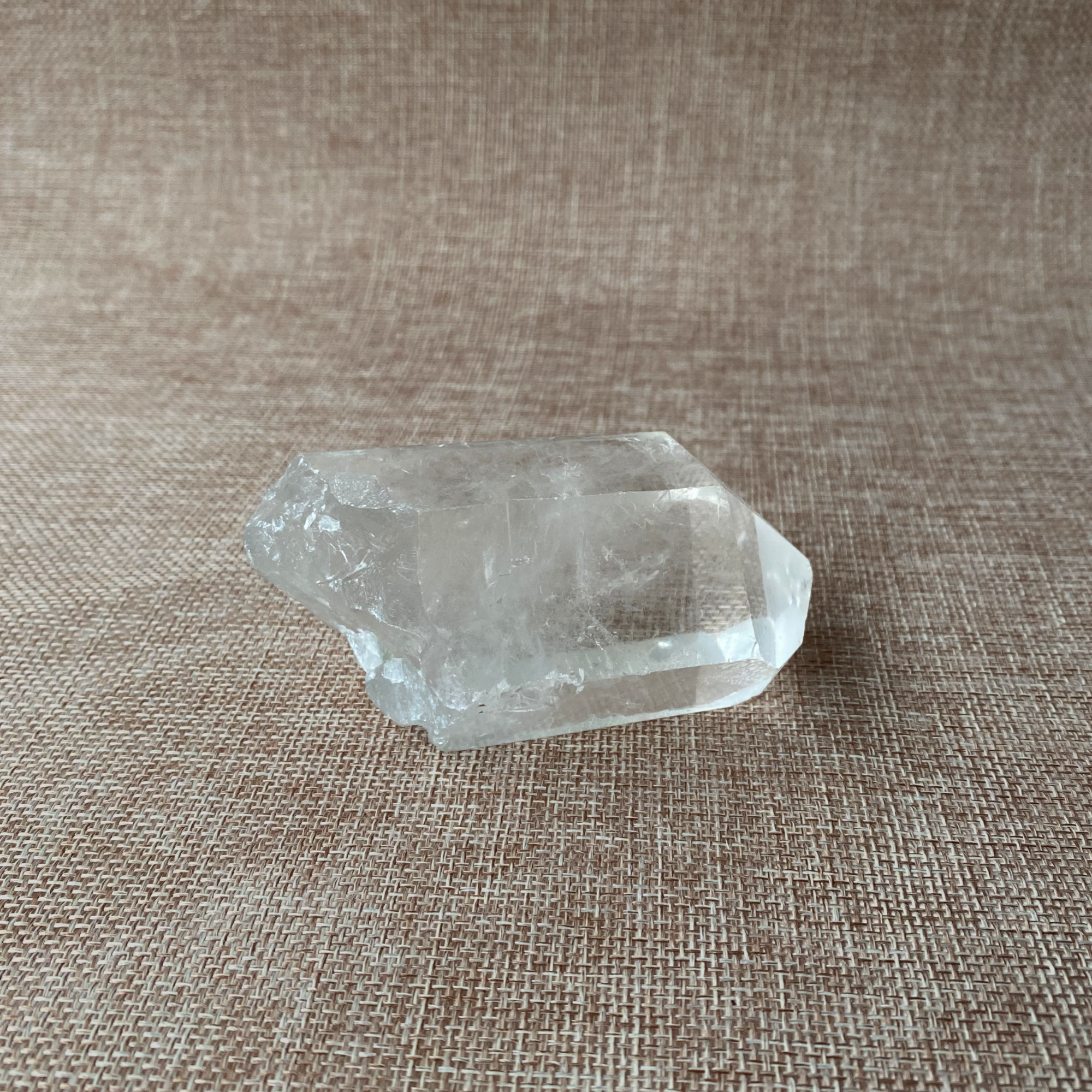 Clear Quartz Point For clarity, focus, and energy amplification.