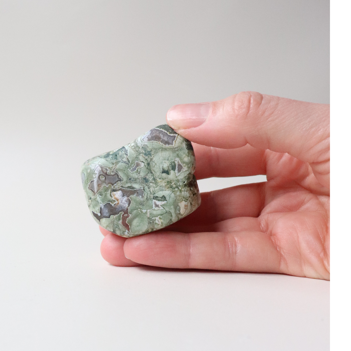 Rainforest Jasper Tumble 78g - Growth &amp; Connection