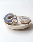 Grey Agate Geode with Sparkling Cave (68g) - Balance & Stability