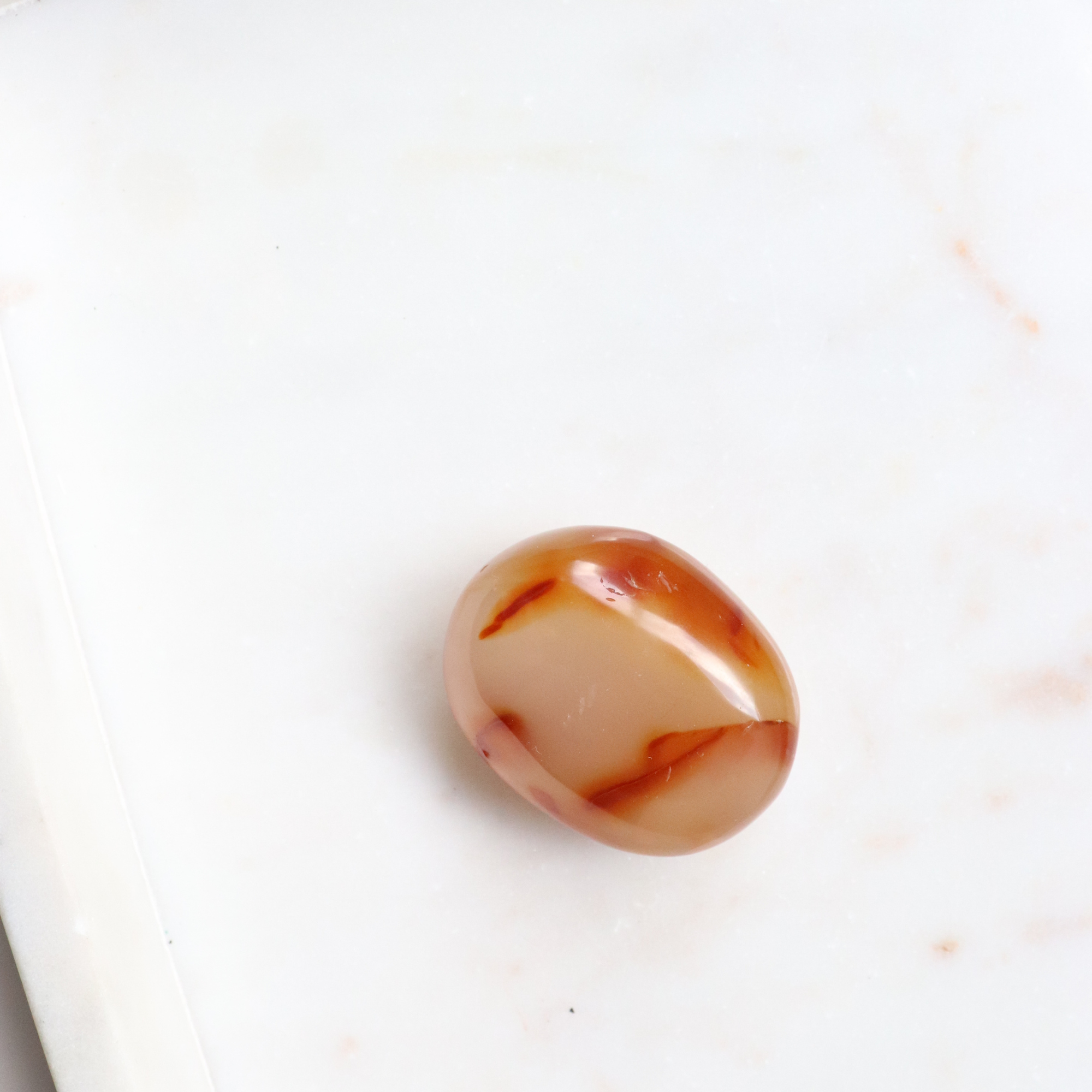 Carnelian Large Tumble Stone 61g - Motivation &amp; Courage