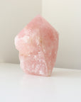 Rose Quartz Point (1kg, Semi-Polished)