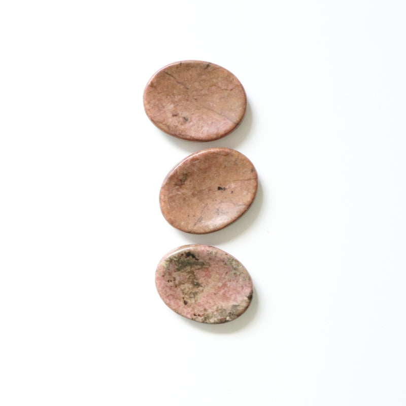 Rhodonite Worry Stone