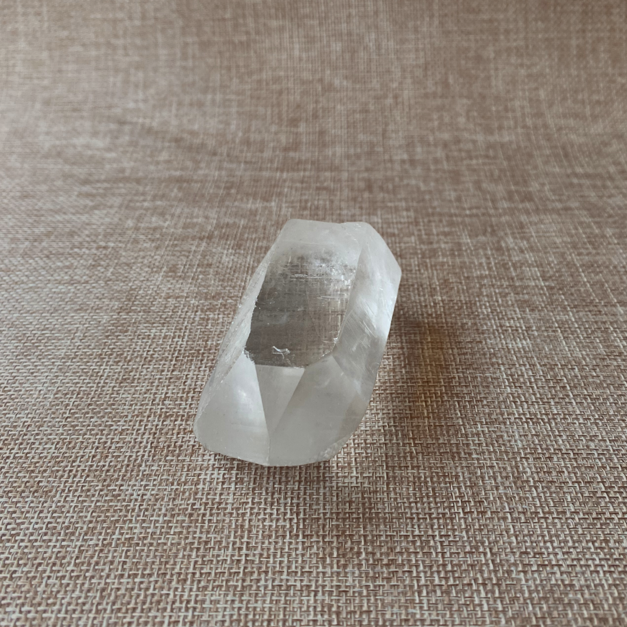 Clear Quartz Point with a Subtle Smoky Hue.