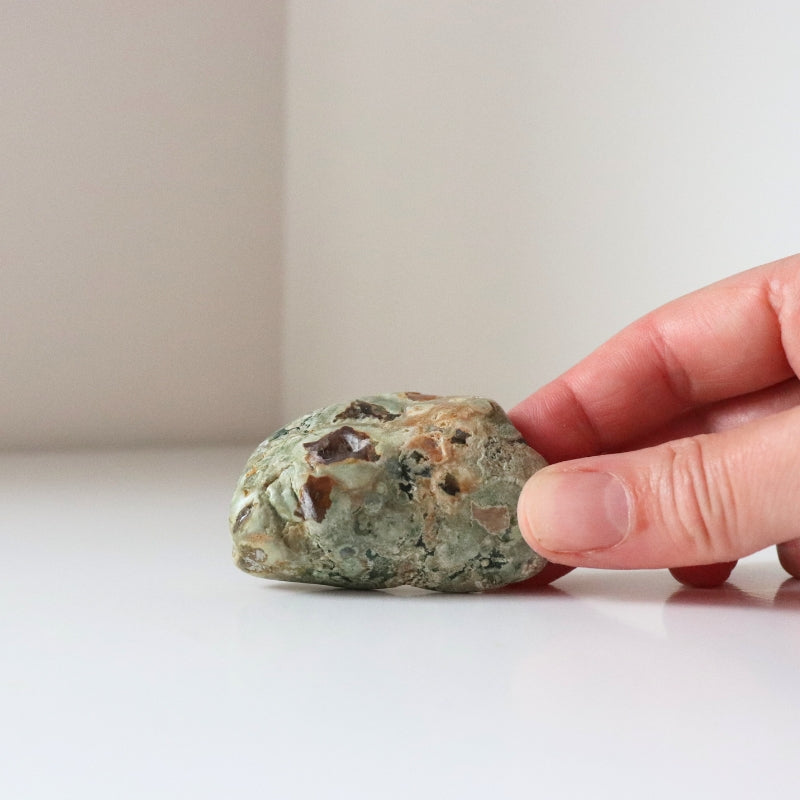 Rainforest Jasper Tumble 55g - Growth &amp; Connection