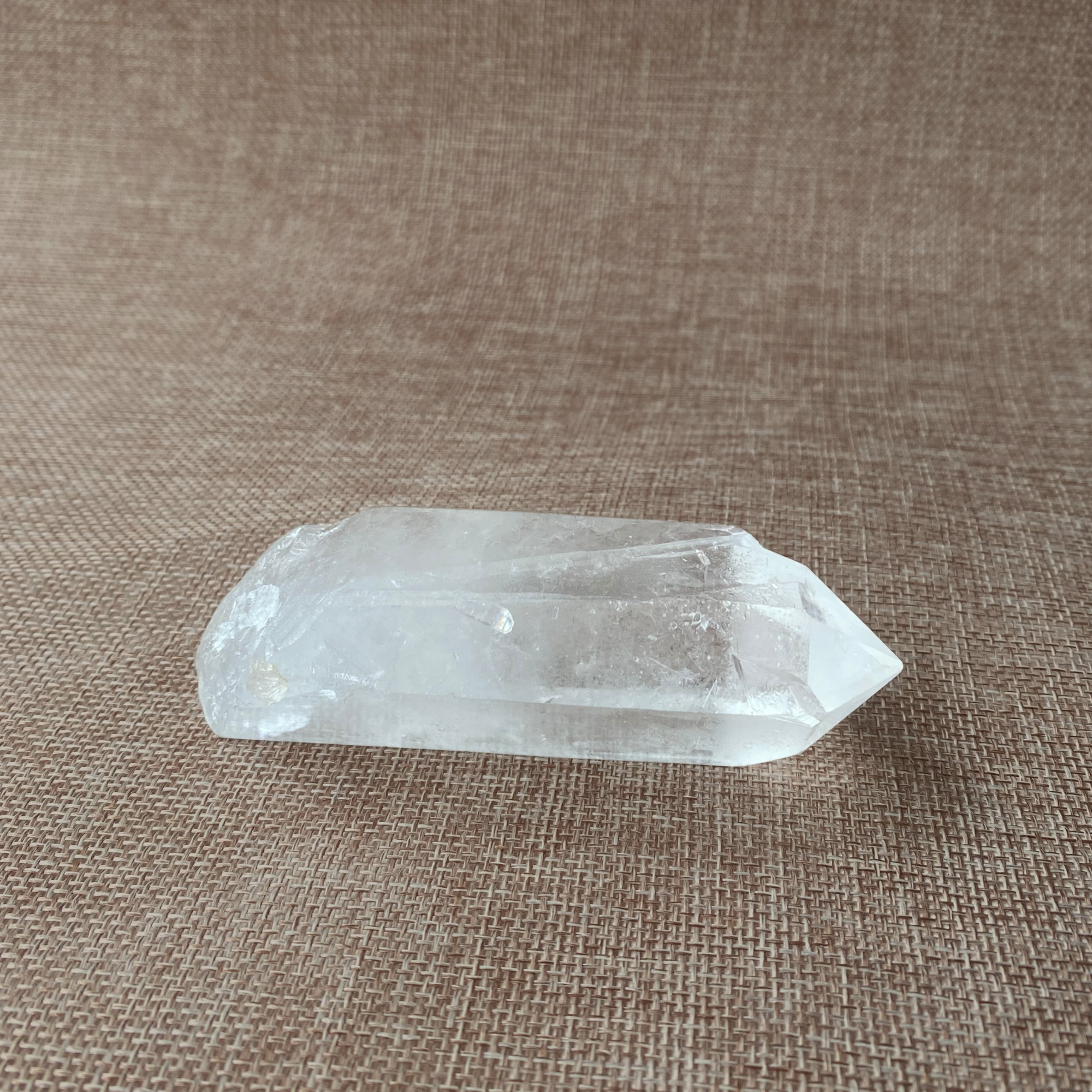 Clear Quartz Point For clarity, focus, and energy amplification.
