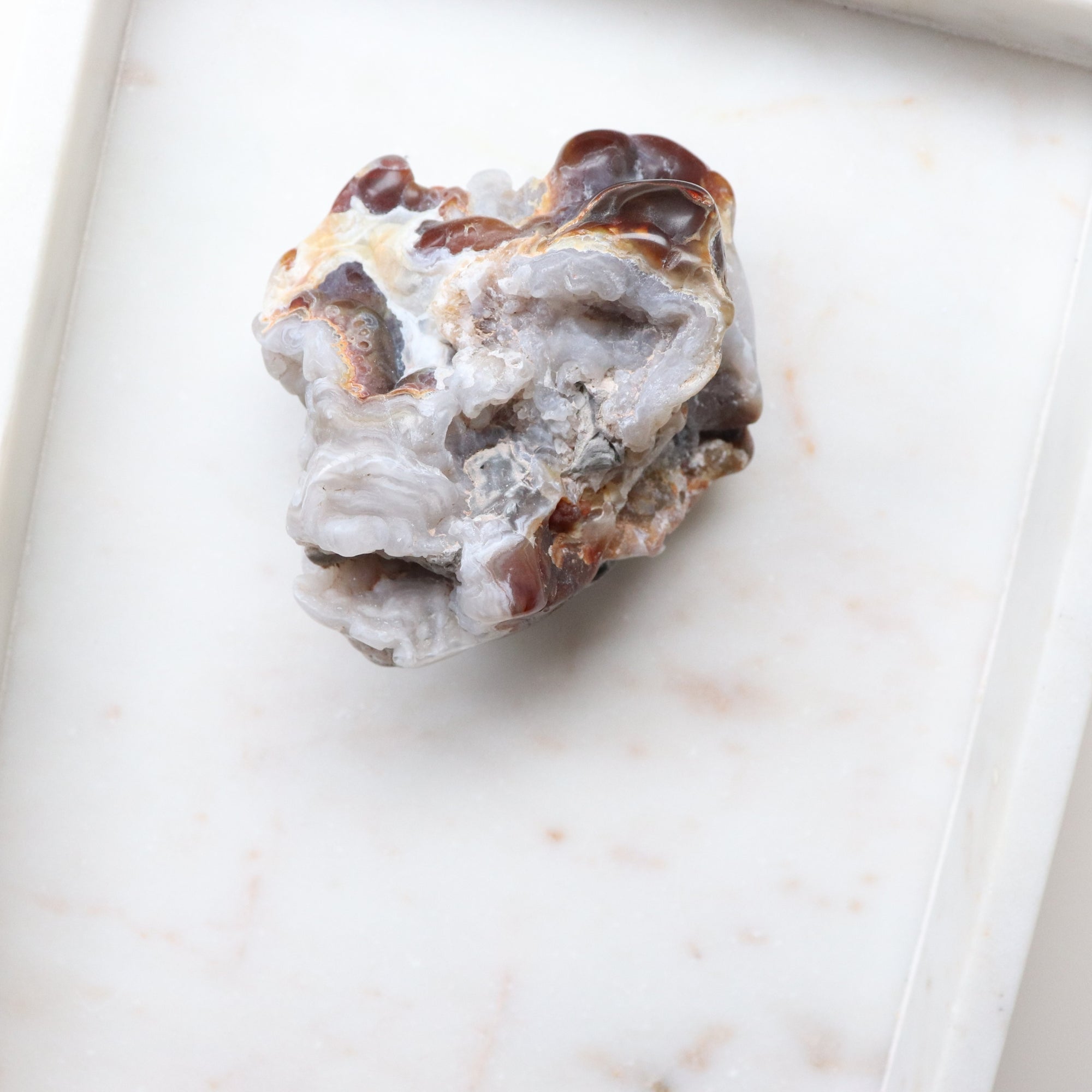 Fire Agate Rough Crystal for Courage, Motivation + Personal Strength