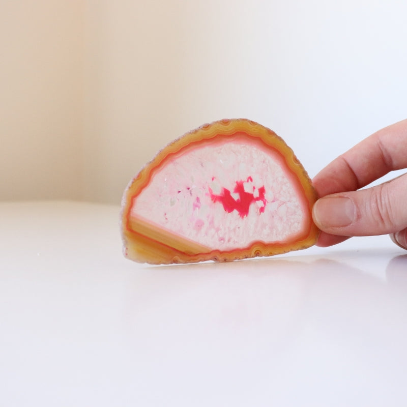 Pink Agate Slice