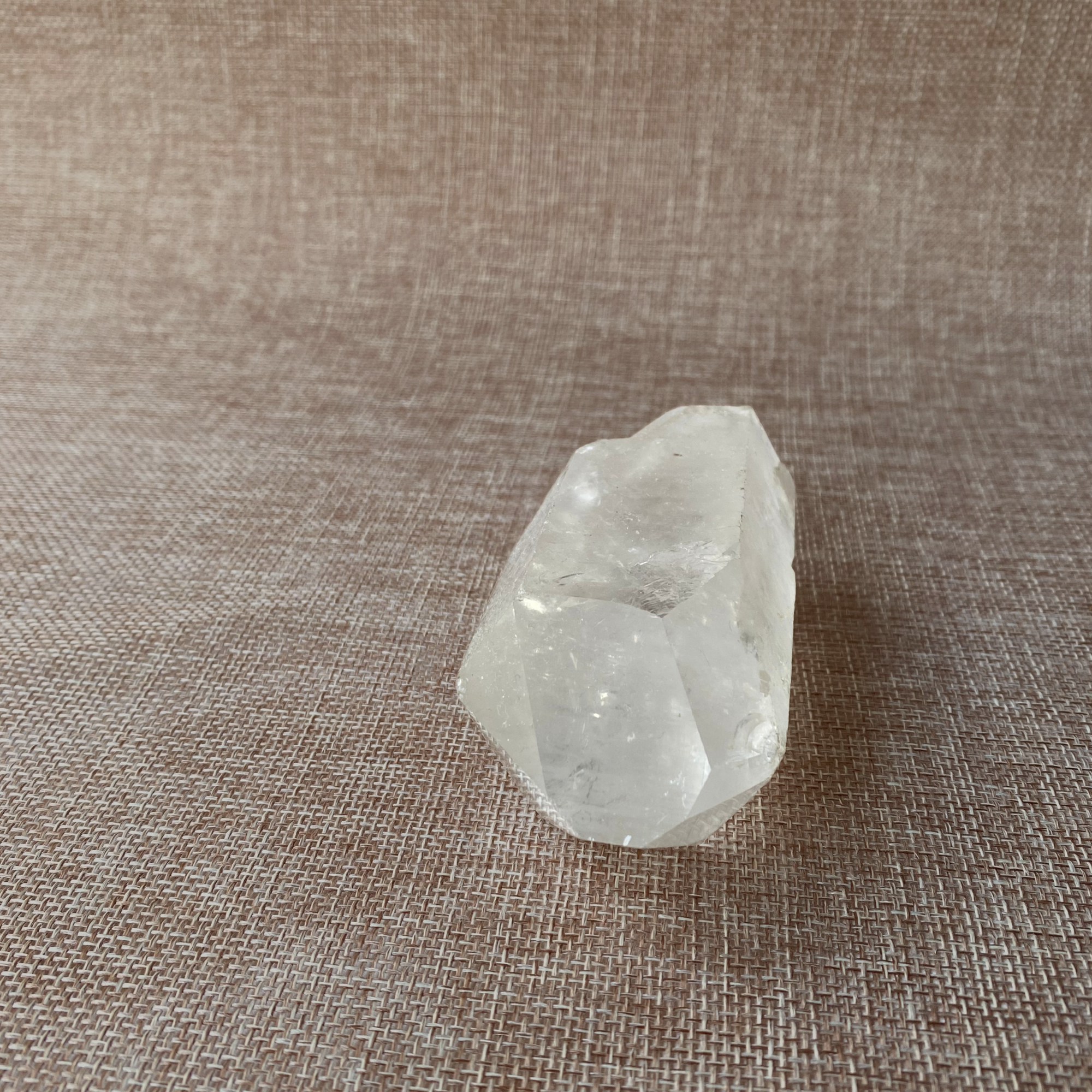 Clear Quartz Point For clarity, focus, and energy amplification.