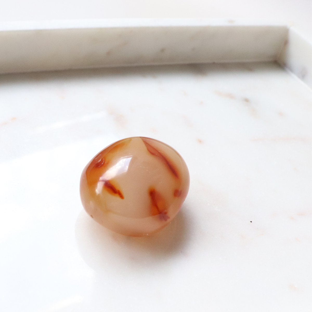 Carnelian Large Tumble Stone 61g - Motivation &amp; Courage