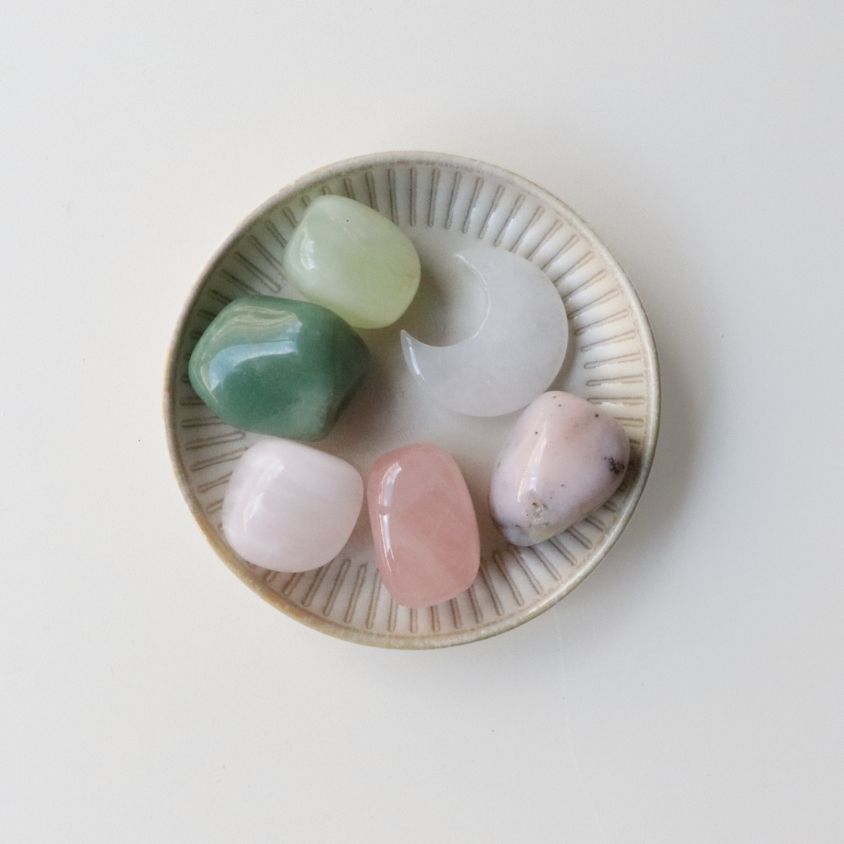 Love Crystals With Mini Moon Clear Quartz Collection