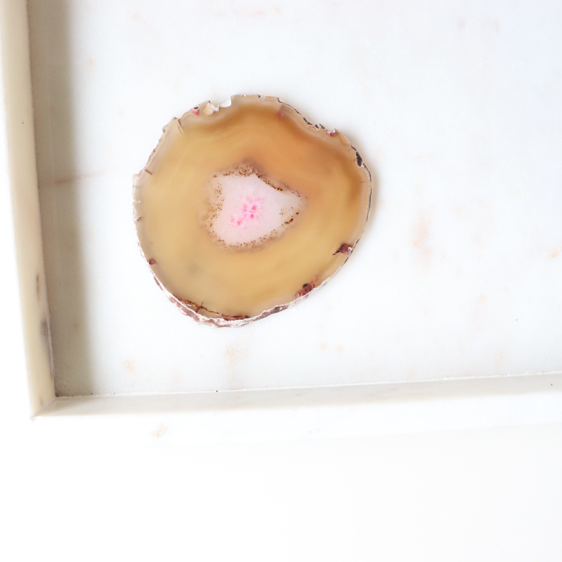 Natural Toned Agate Slice 62g