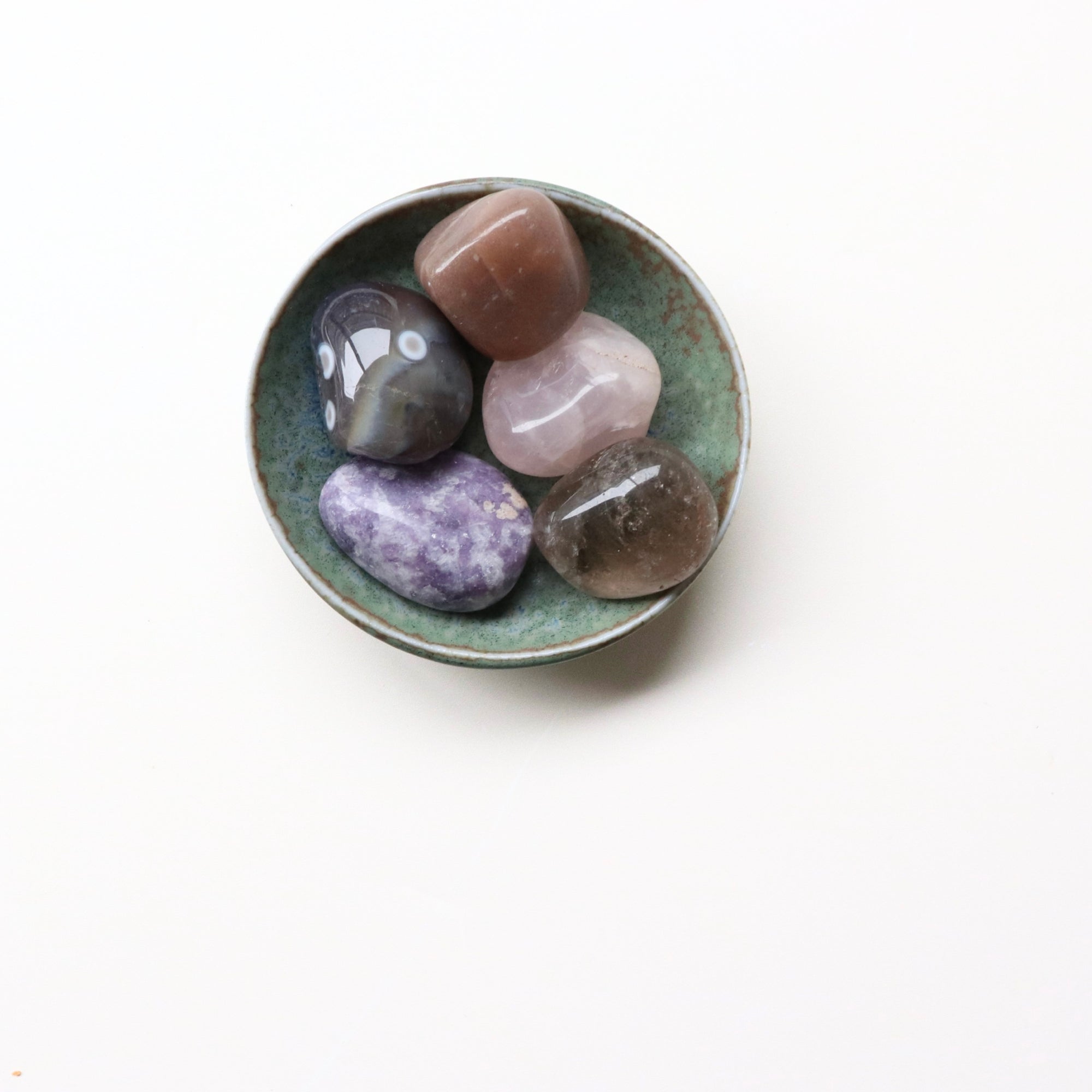 Grief Crystal Collection for Moving Through Loss + Ceramic Dish