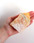 Orange Calcite Point Semi Polished Point