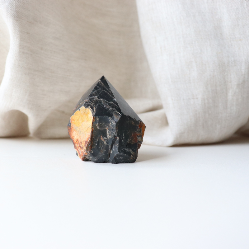 Semi-Polished Black Onyx  (155g)