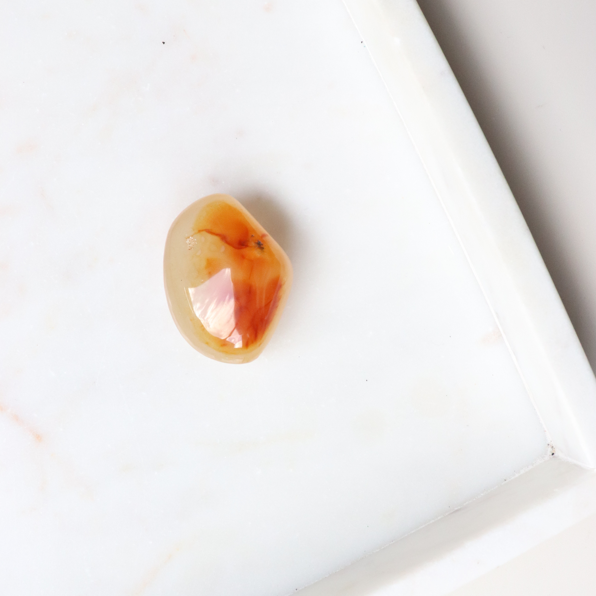 Carnelian Large Tumble Stone 44g - Motivation &amp; Courage