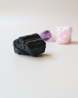 Crystal Starter Set for Beginners - Rose Quartz, Black Tourmaline + Amethyst.