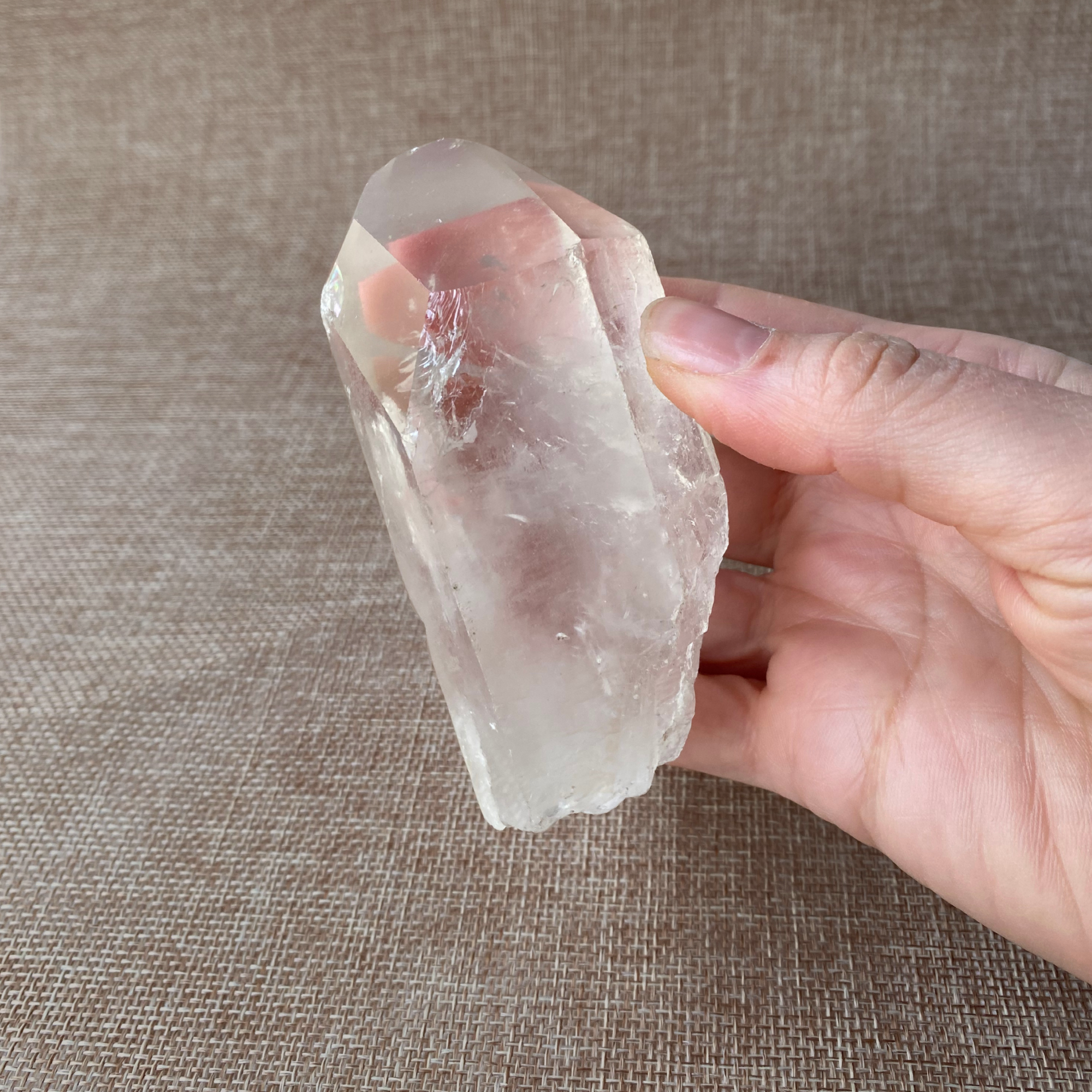 Clear Quartz Point For clarity, focus, and energy amplification.
