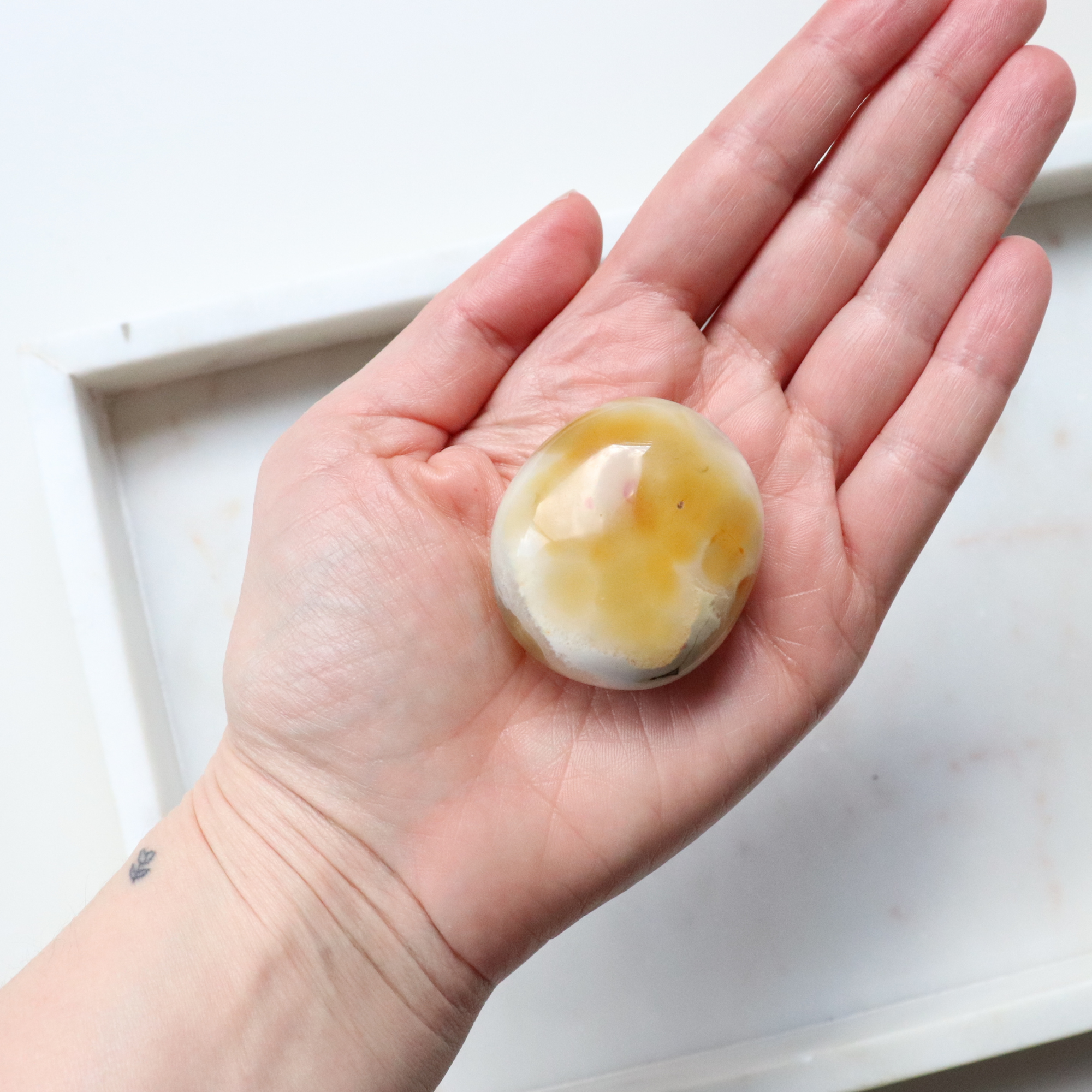 Carnelian Large Tumble Stone 58g - Motivation &amp; Courage