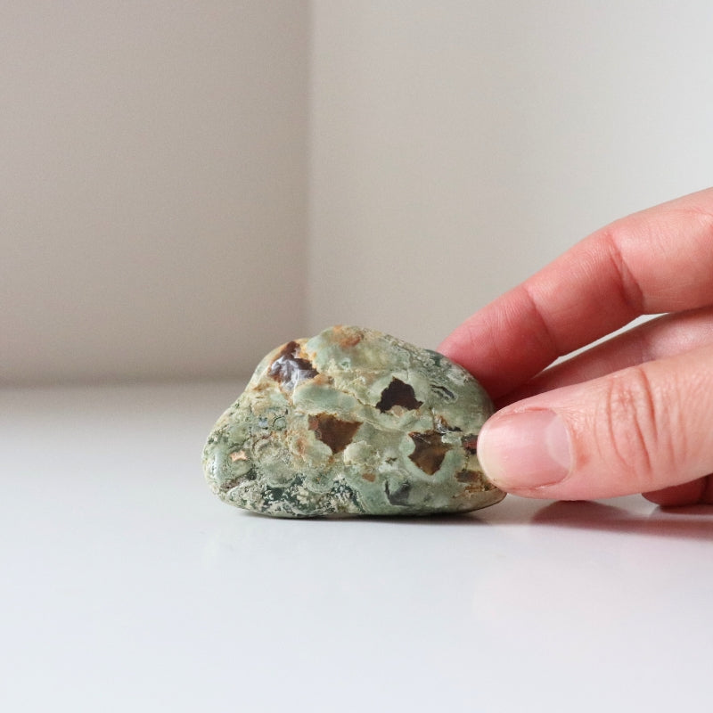 Rainforest Jasper Tumble 55g - Growth &amp; Connection