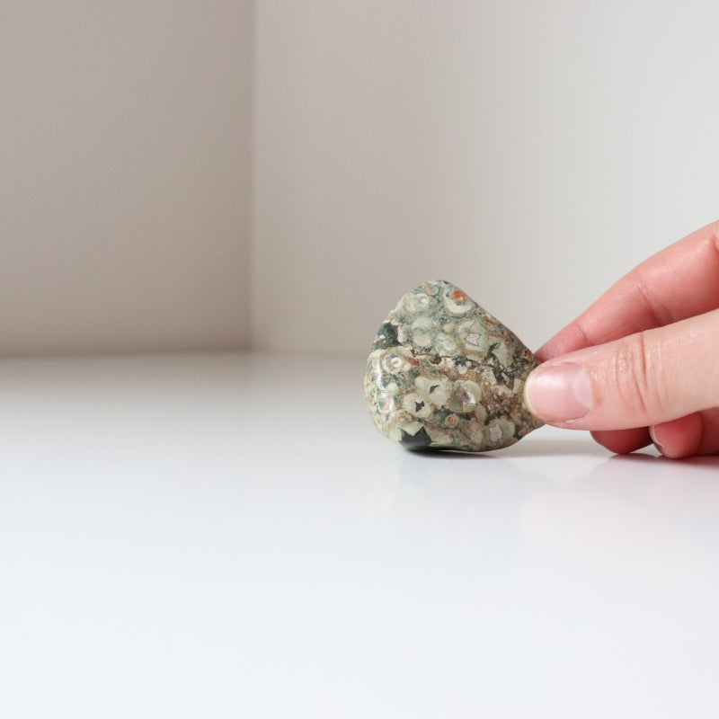 Rainforest Jasper Tumble 49g - Growth &amp; Connection