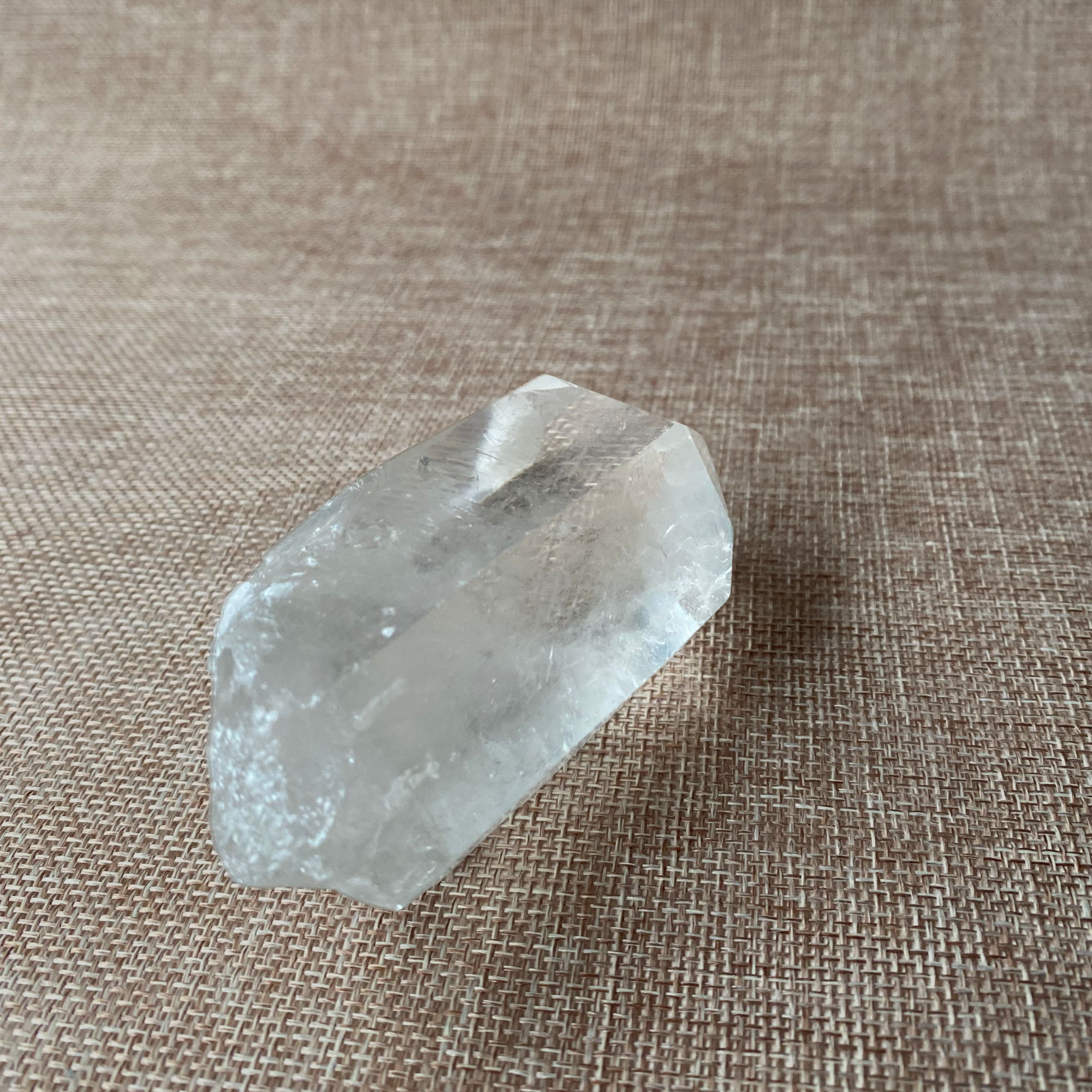 Clear Quartz Point For clarity, focus, and energy amplification.