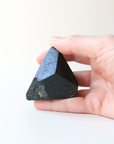 Medium Black Tourmaline with Carved Point 215g - Protection & Grounding