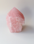 Rose Quartz Point (1kg, Semi-Polished) - Love & Emotional Healing