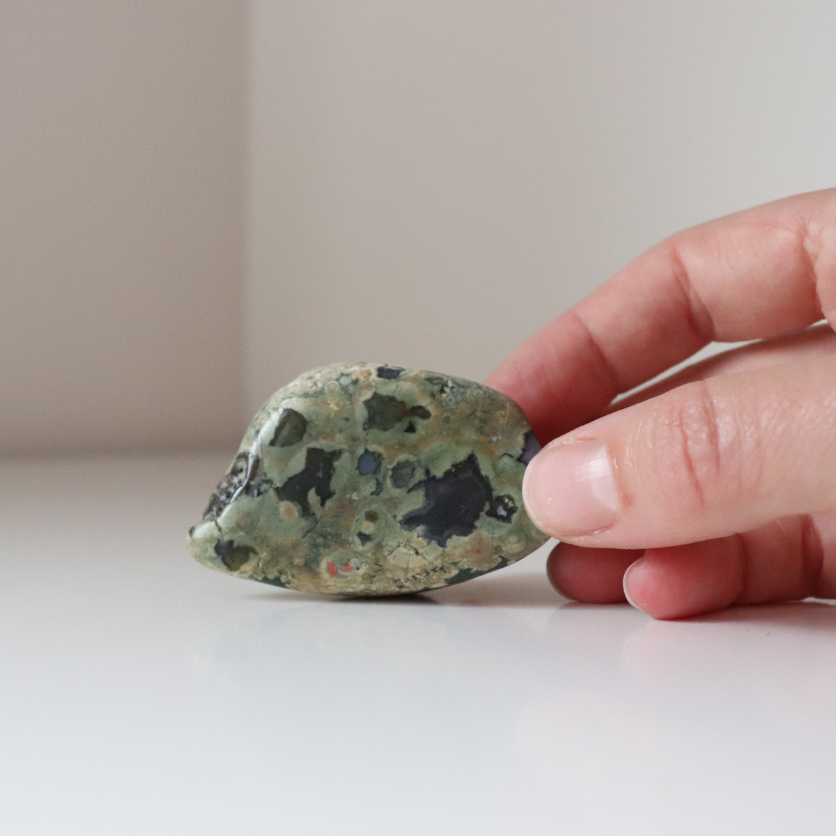 Rainforest Jasper Tumble 69g - Growth &amp; Connection