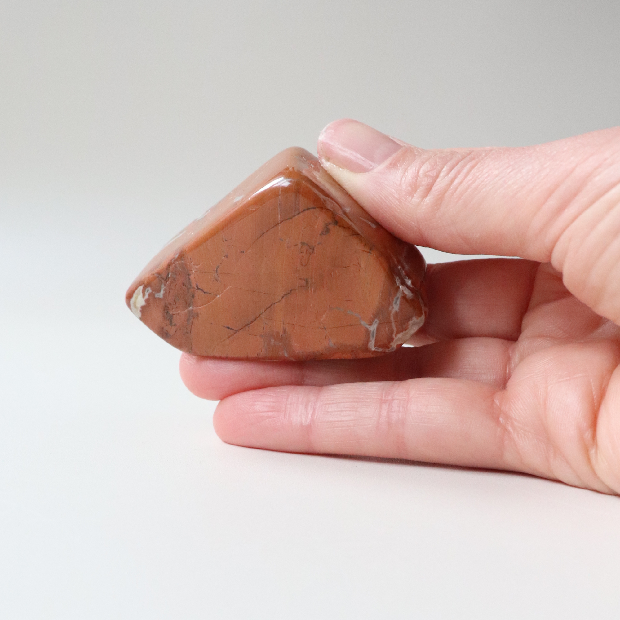 Polished Tumbled Red Jasper 105g - Strength &amp; Grounding
