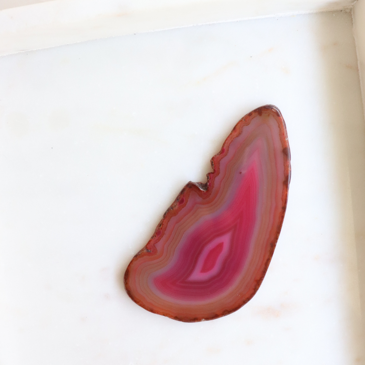 Pink Agate Slice - Love &amp; Emotional Balance