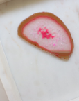 Pink Agate Slice - Love & Emotional Balance