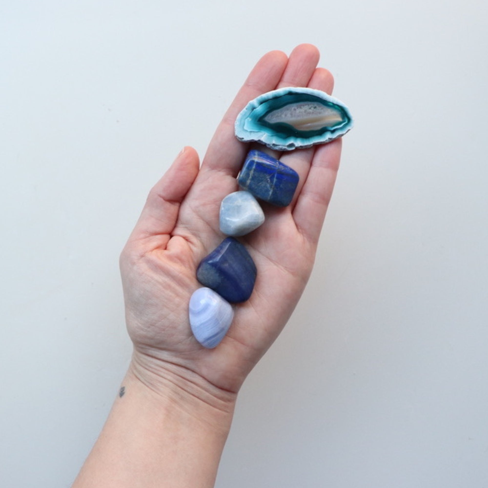 Blue Crystal Collection for Clarity, Communication + Inner Peace