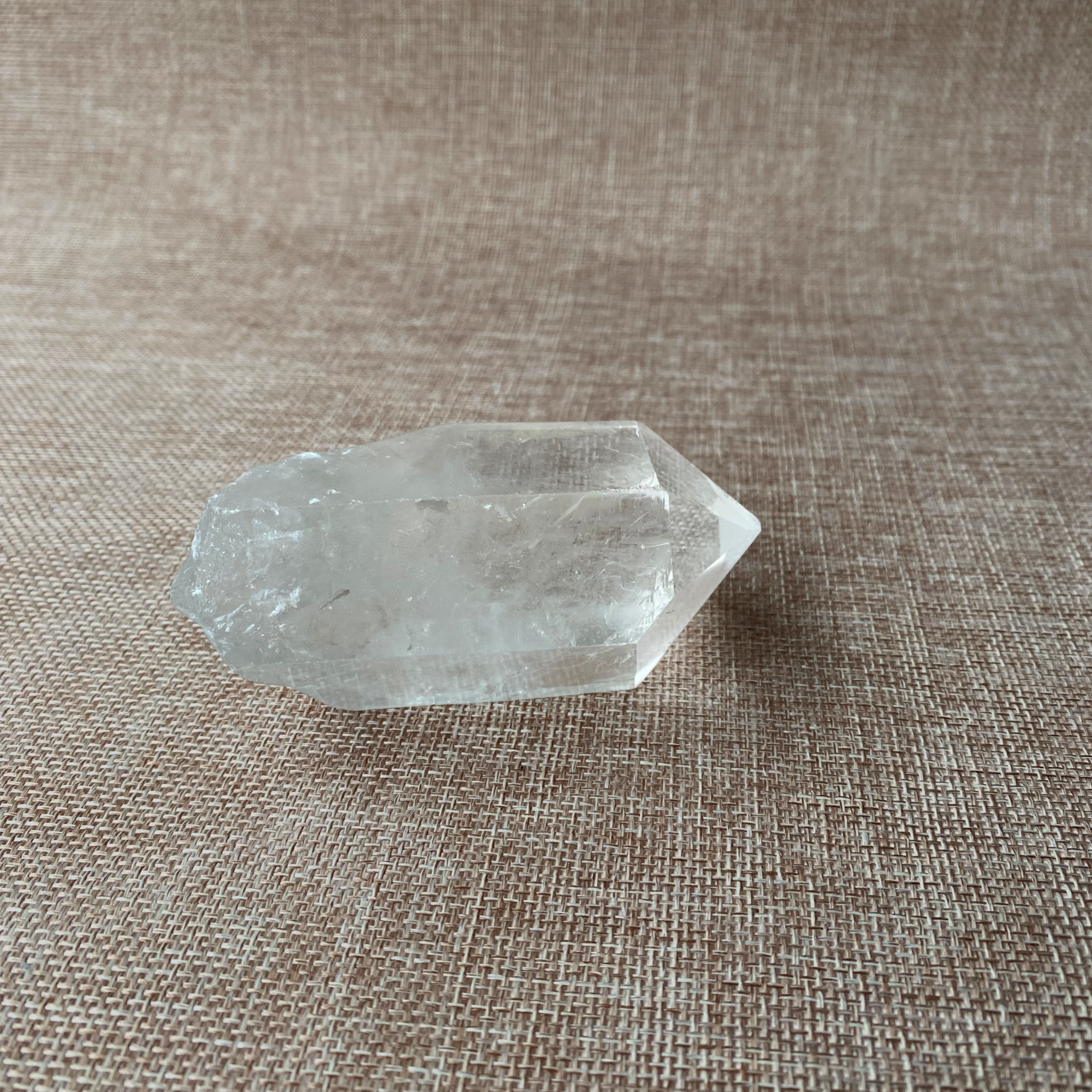 Clear Quartz Point For clarity, focus, and energy amplification.