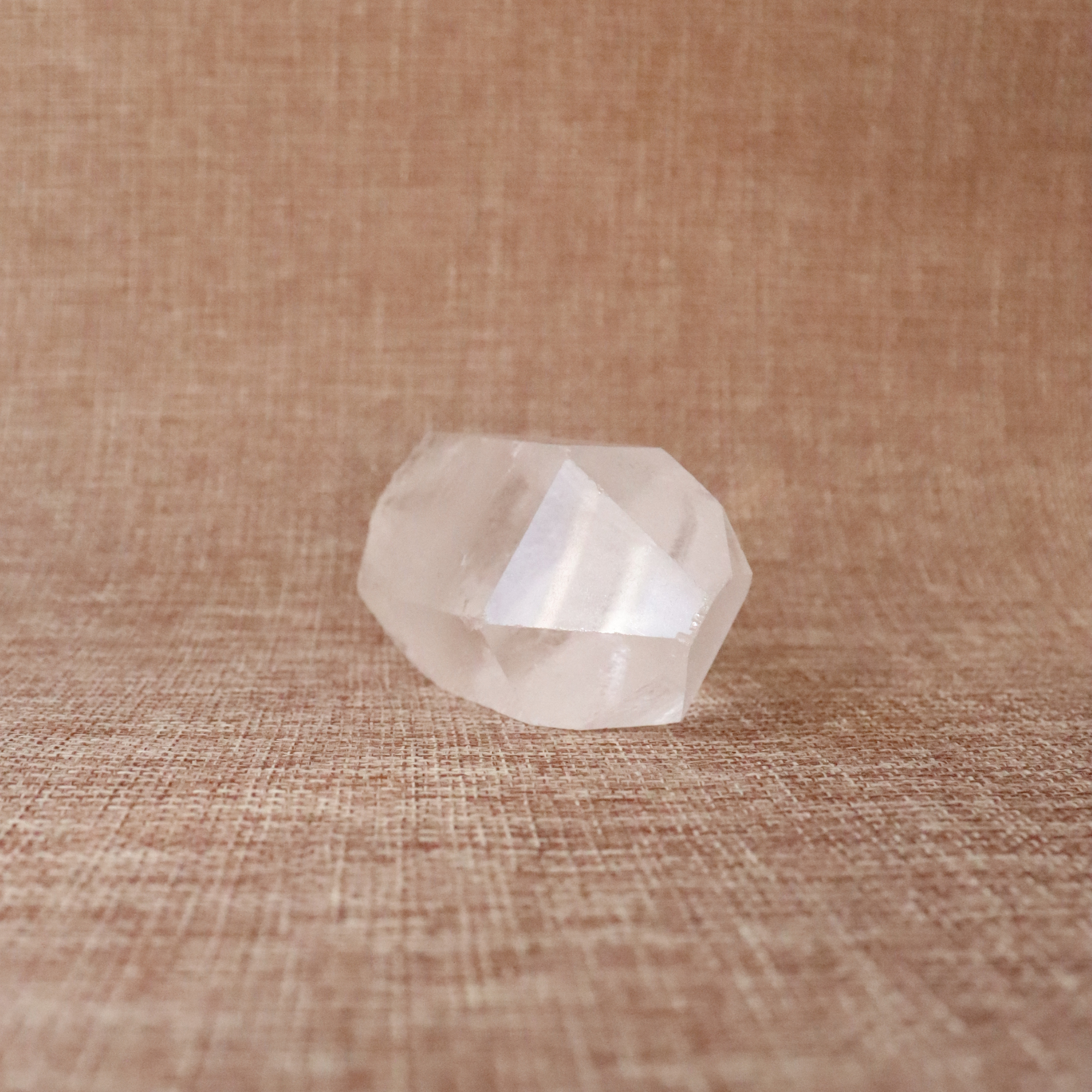A raw Clear Quartz point chosen to support clarity, focus, and energy amplification.