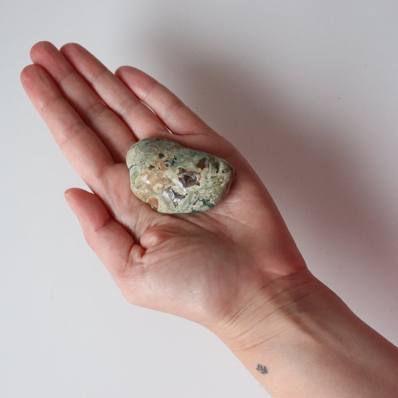 Rainforest Jasper Tumble 55g - Growth &amp; Connection